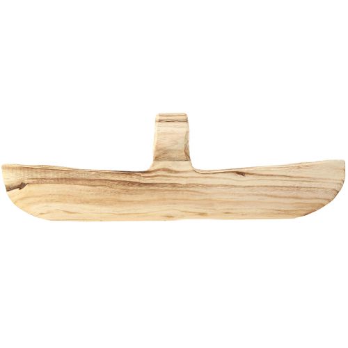 položky Dřevěný košík košík s uchem Paulownia wood 56×16cm H16cm