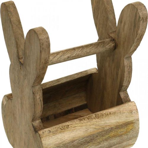 Floristik24 Velikonoční košík králičí dekorace na stůl velikonoční košík 13×12×20cm