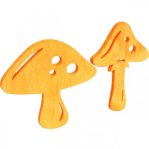 položky Houby rozsypané dekorace, podzimní dekorace, houby štěstí na zdobení oranžová, žlutá, zelená, růžová V3,5/4cm Š4/3cm 72 kusů