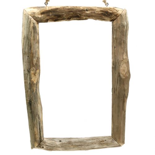 Floristik24 Dřevěný rám příroda k zavěšení 59cm x 42cm