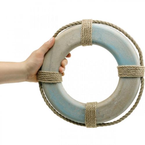 Floristik24 Námořní Deco Záchranný kruh Deco Nautical Wood Deco Ø30cm