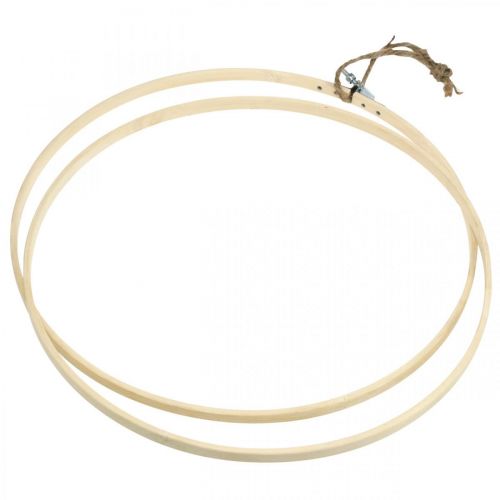 položky Dřevěný prsten kulatý, ručně vyrobený, vyšívací rámeček, DIY, boho styl Ø24cm