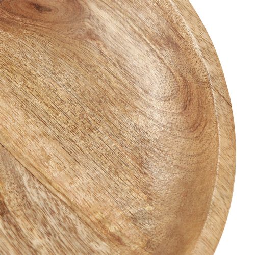 položky Dřevěná miska s podstavcem, dekorativní miska ze dřeva, přírodní černá, Ø25cm