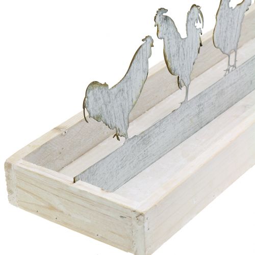 Floristik24 Dřevěný tác s ozdobným kohoutkem 46cm