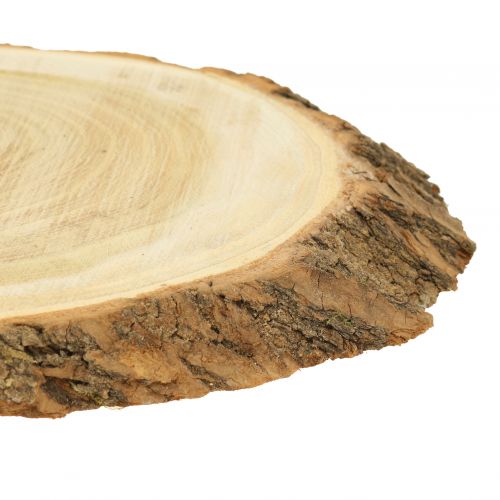 položky Dřevěné kotouče oválné přírodní 20cm - 23cm 3ks