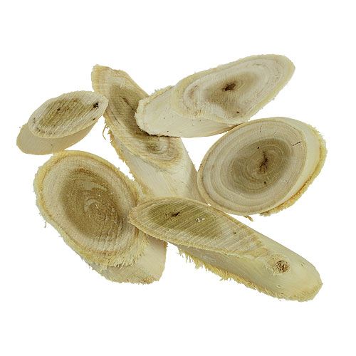 Floristik24 Moruše dřevěné plátky bělené 500g