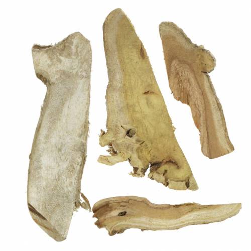 Floristik24 Deko dřevěné kotouče přírodní 1kg