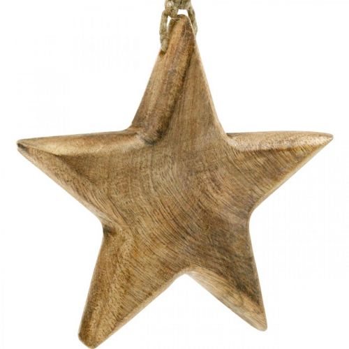položky Dekorativní hvězda, dřevěné přívěsky, vánoční ozdoby 14cm × 14cm