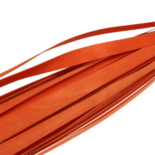položky Dřevěné proužky na zaplétání oranžové 95cm - 100cm 50p