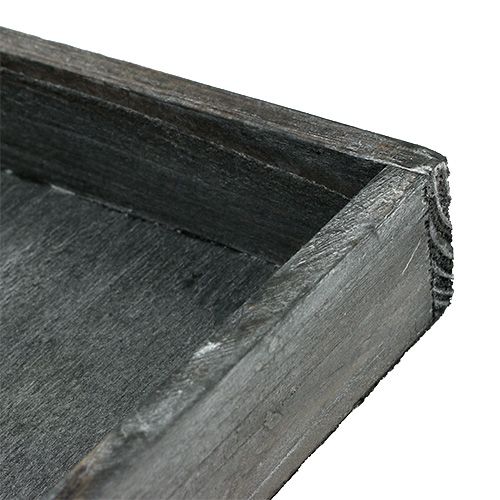 položky Dřevěný tác šedý 14cm x 14cm x 3cm 5ks