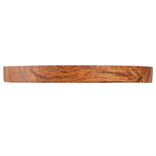 Floristik24 Dřevěný tác dřevěný talíř akát přírodní olejovaný Ø25cm V2,5cm