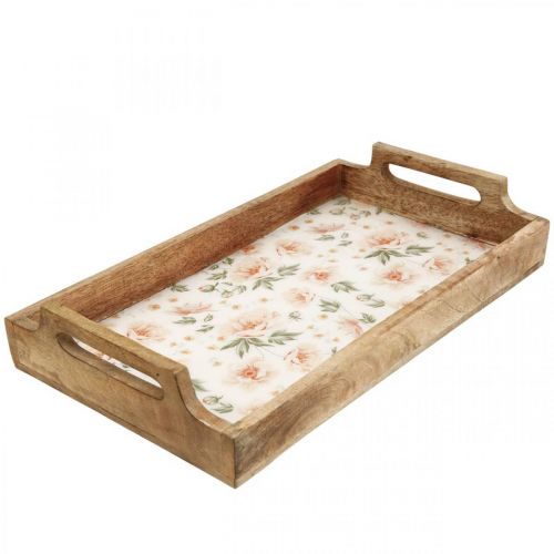 Servírovací tác dřevěný Dekorativní tác obdélníkový 35×20,5cm
