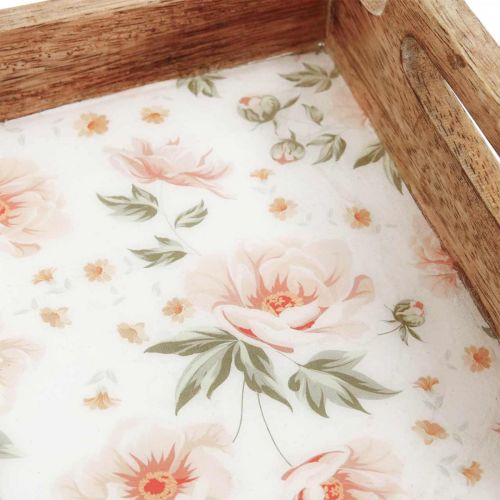 Floristik24 Servírovací tác dřevěný Dekorativní tác obdélníkový 35×20,5cm