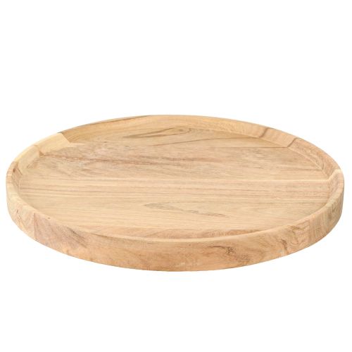 položky Kulatý dřevěný podnos z přírodního akáciového dřeva Ø30cm V2,5cm