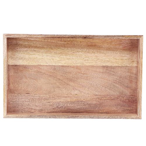 položky Dřevěný podnos dekorační podnos mangové dřevo přírodní 43x26x5cm
