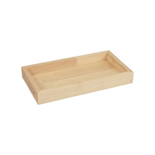 Dřevěný tác dekorativní tác dřevěný obdélníkový přírodní 28×15×3,5cm