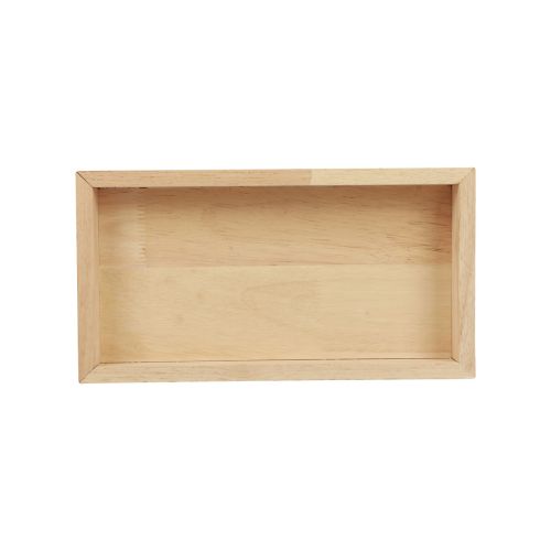 Floristik24 Dřevěný tác dekorativní tác dřevěný obdélníkový přírodní 28×15×3,5cm