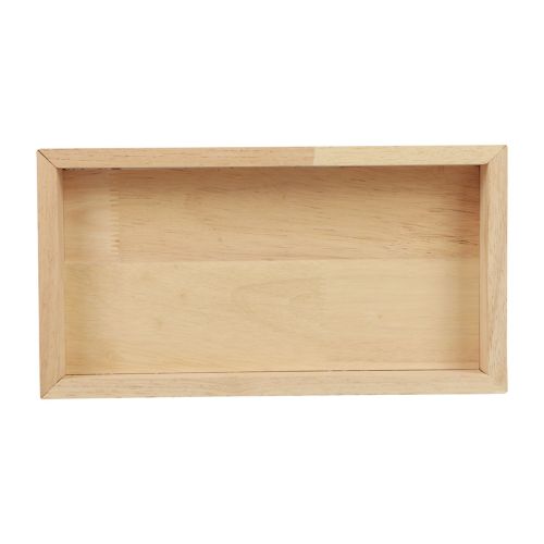 položky Dřevěný tác dekorativní tác dřevěný obdélníkový přírodní 34×20×3,5cm