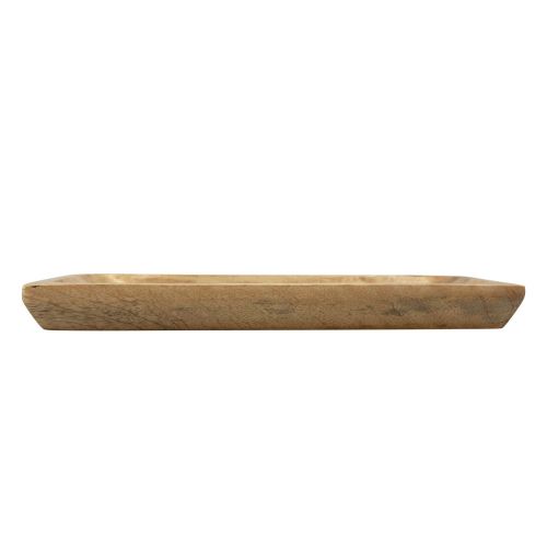 položky Dřevěný tác obdélníkový přírodní mangovník 25x13x2,5cm