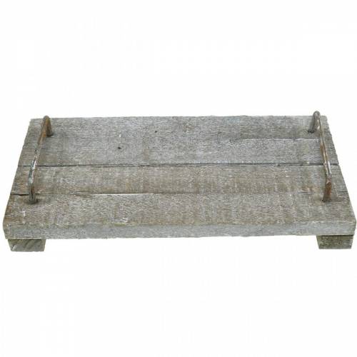 položky Dřevěný podnos, shabby chic, ozdobný podnos s nožičkami, dekorace na stůl 30cm