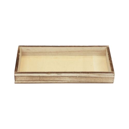 Floristik24 Dřevěný podnos flambovaný dekorační podnos stolní dekorace rustikální 20×10×3cm