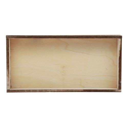 položky Dřevěný podnos flambovaný dekorativní podnos stolní dekorace rustikální 30×15×3cm