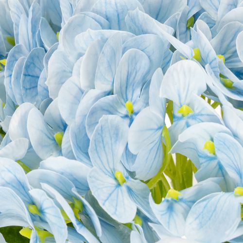 položky Umělé květy hortenzie, realistický design, pro dekoraci do obývacího pokoje, 34 cm, 3 kusy