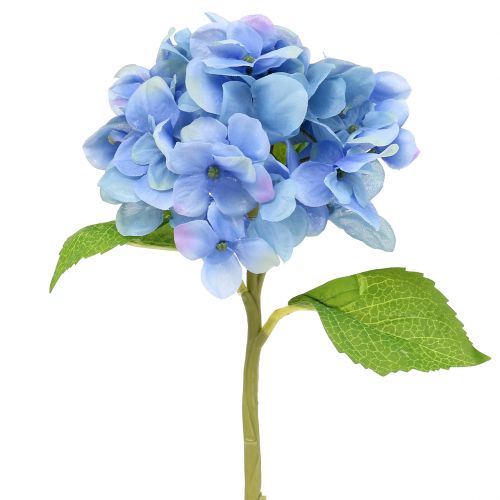 Umělá květina hortenzie modrá 36cm