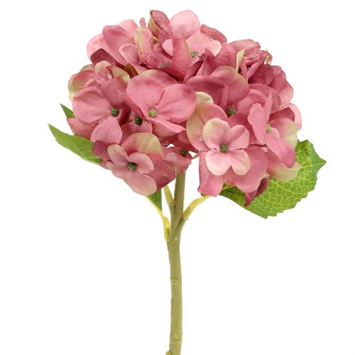 Floristik24 Umělá hortenzie tmavě růžová 36cm