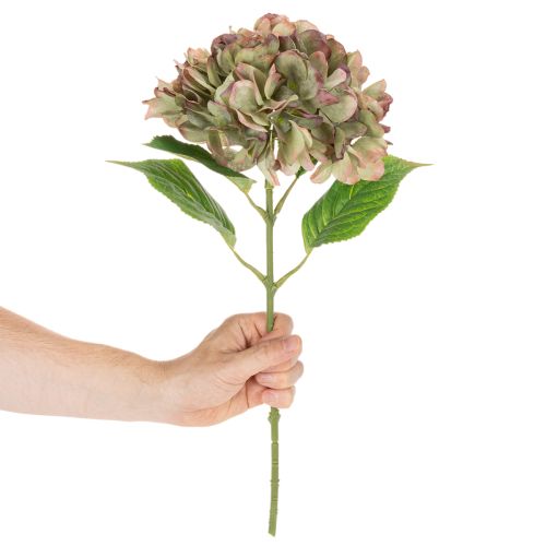 Umělá dekorativní květina hortenzie se stonkem, 46 cm | Floristik24.cz