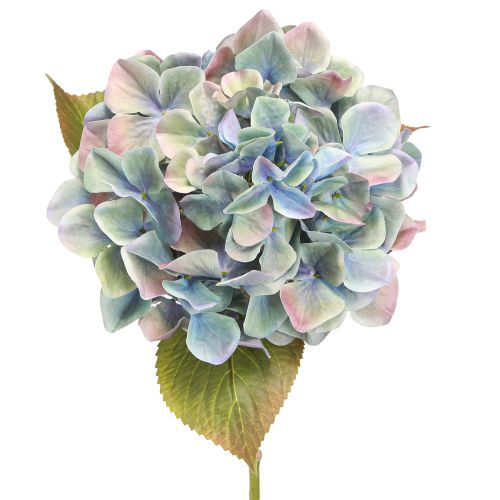 položky Hortenzie Umělá květina Modrofialová Ø18cm L69cm 2ks