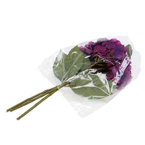 Floristik24 Hortenzie fialová 30cm 3ks