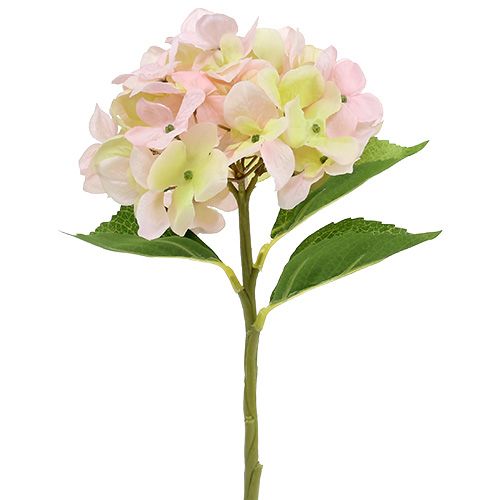 Floristik24 Umělá hortenzie světle růžová 36cm