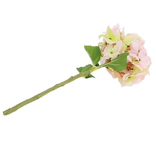 Floristik24 Umělá hortenzie světle růžová 36cm