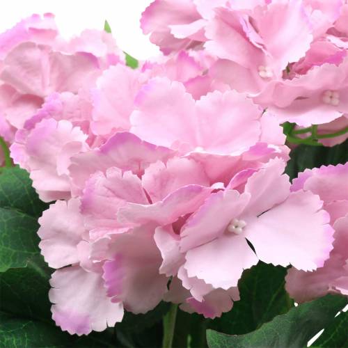 položky Umělá růžová hortenzie v květináči 35 cm