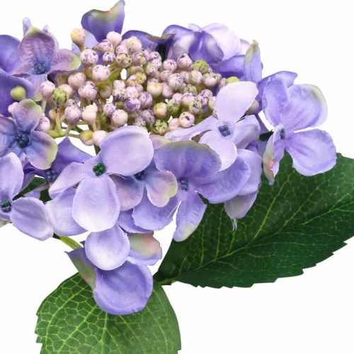 položky Dekorativní hortenzie, hedvábný květ, umělá rostlina fialová L44cm