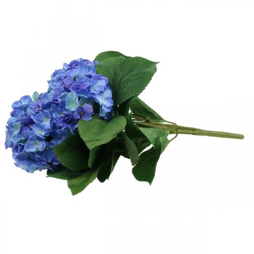 Floristik24 Hydrangea Umělý květ Modrý hedvábný květ Kytice 42cm