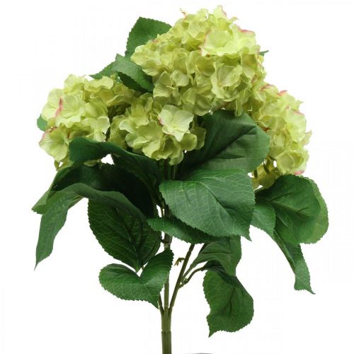 Floristik24 Hydrangea umělá zelená umělá květina kytice 5 květů 42cm