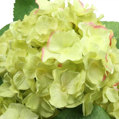 Floristik24 Hydrangea umělá zelená umělá květina kytice 5 květů 42cm