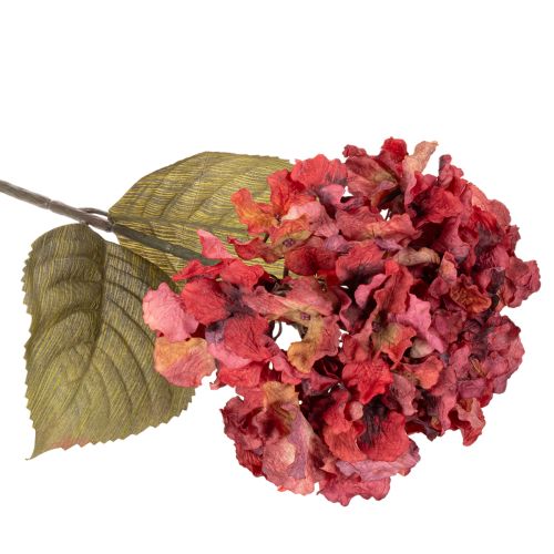 Umělá kvetoucí větvička hortenzie, velký květ, 74 cm | Floristik24.cz