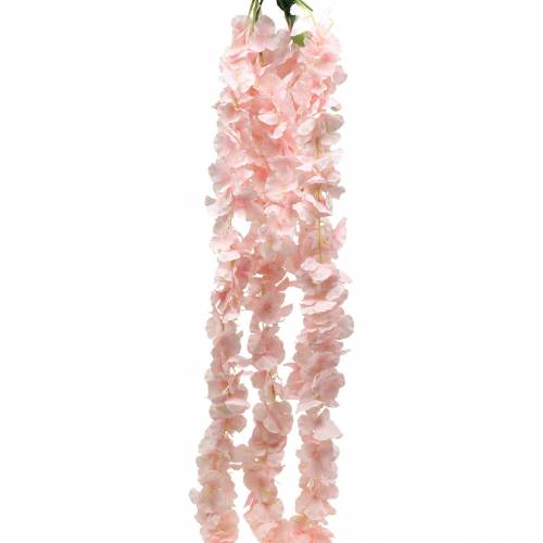 Floristik24 Ozdobná květinová girlanda umělá světle růžová 135cm 5 pramenů