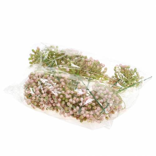 položky Hydrangea pupen pick 21cm pink 12 ks