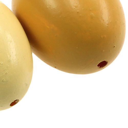 Floristik24 Slepičí vejce 6cm mix žlutá 10ks