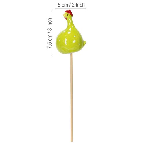 položky Dekorativní kuřecí kolíky pro jarní květinová aranžmá a stolní dekorace, 7,5 cm, 4 kusy