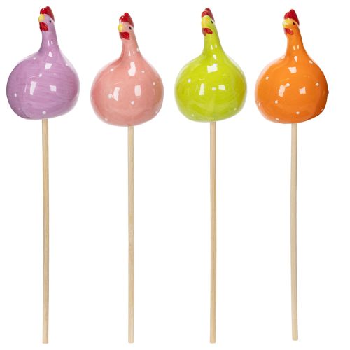 položky Dekorativní kuřecí kolíky pro jarní květinová aranžmá a stolní dekorace, 7,5 cm, 4 kusy