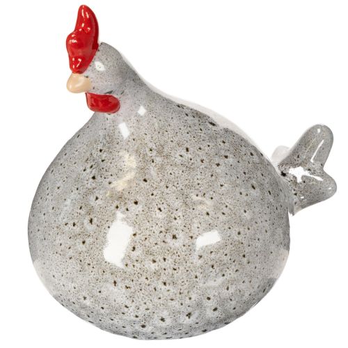 Keramická figurka kuřete, zábavný design pro stylovou dekoraci domova, 16 cm, 2 kusy
