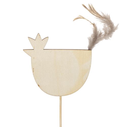 položky Kuřecí řízky ve velikonočním designu pro veselou jarní dekoraci, 7 cm, 12 kusů