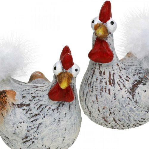 položky Easter Hens Funny Chicken Chickens Deco Ceramic 4ks