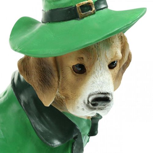 položky Bígl v klobouku Den svatého Patrika Pes v obleku Zahradní dekor Hound V24,5 cm