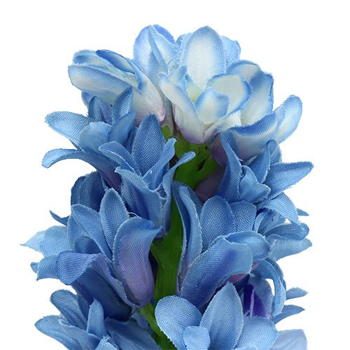 Floristik24 Hyacint umělý modrý, bílý 31cm 3ks